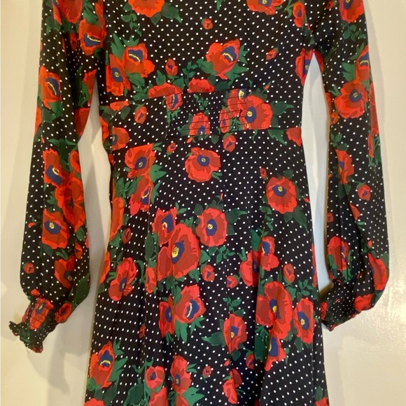 Beautiful, red, floral print dress by Free People, size small - Picture 11 of 12